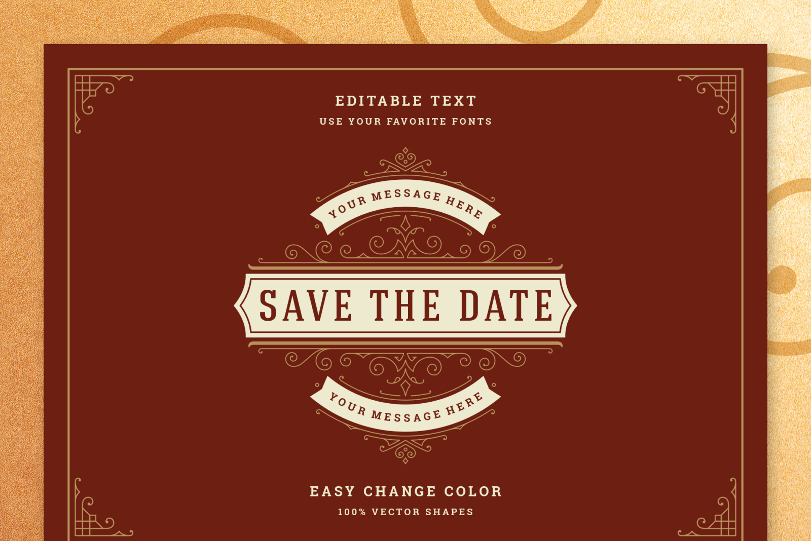 10 Vintage Ornament Invitations 10 Vintage Ornament Invitations