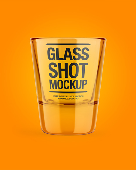 Empty Glass Shot Mockup