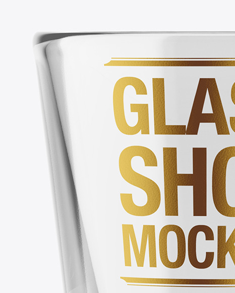 Empty Glass Shot Mockup