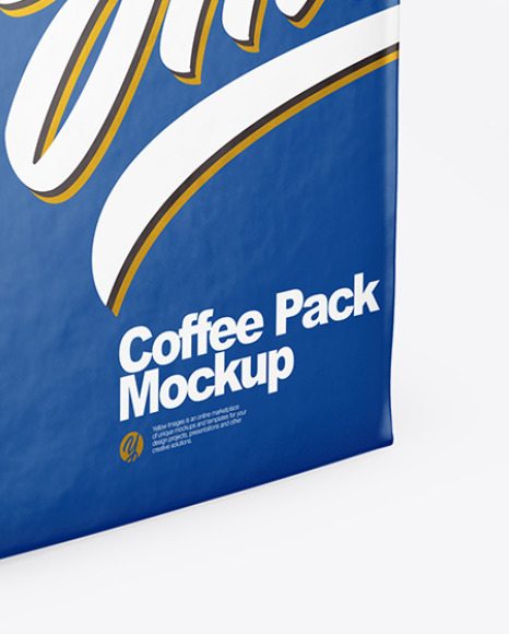 Glossy Coffee Pack Mockup