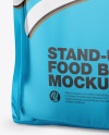 Metallic Stand-Up Bag Mockup - Half Side View