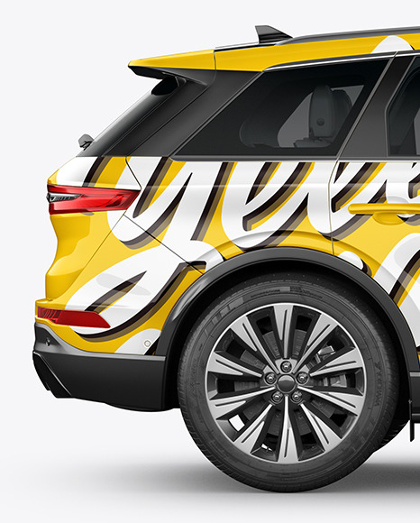 Crossover SUV Mockup – Side View