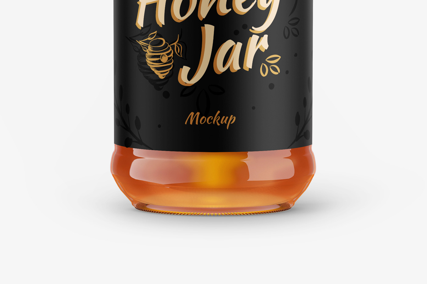 Honey Glass Jar Mockup Set Honey Glass Jar Mockup Set