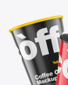 Glossy Coffee Cups Mockup