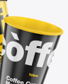 Glossy Coffee Cups Mockup