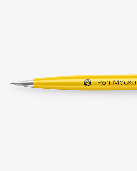 Matte Pen w/ Metallic Finish Mockup