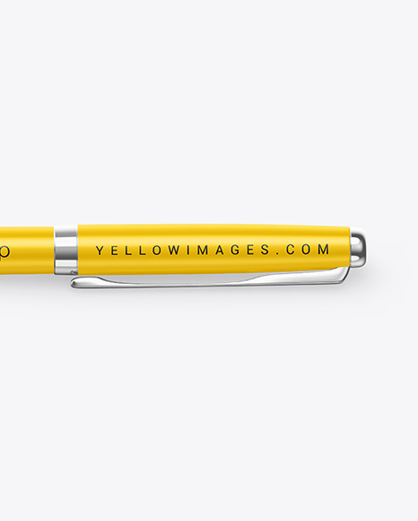 Matte Pen w/ Metallic Finish Mockup