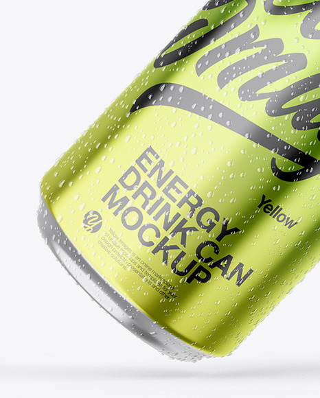 Two Glossy Metallic Cans Mockup