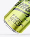 Two Glossy Metallic Cans Mockup