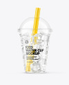 Iced Water Cup Mockup