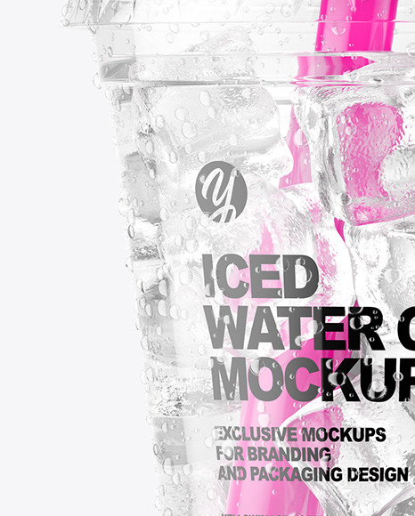 Iced Water Cup Mockup