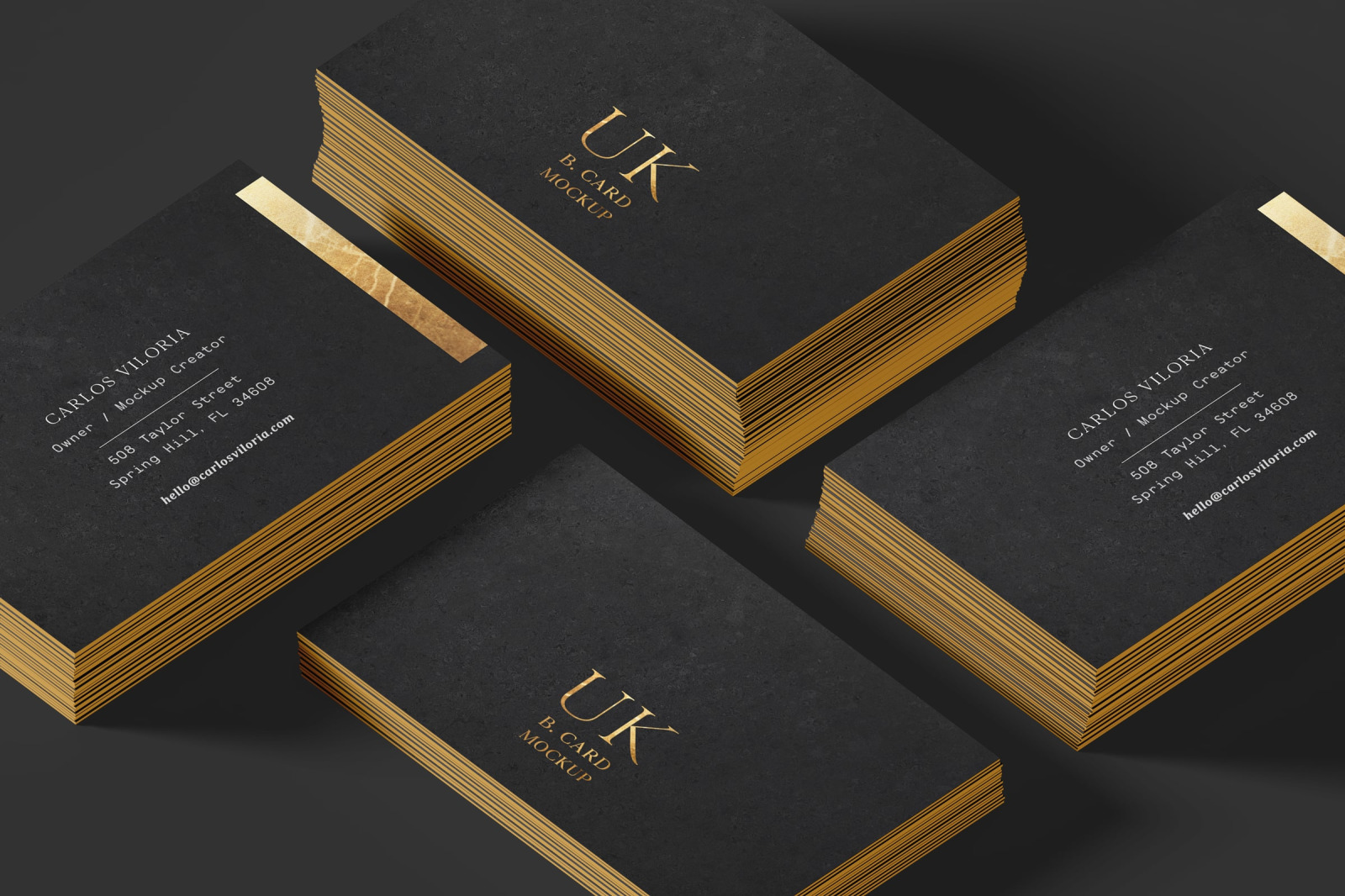 UK Business Cards Mockups