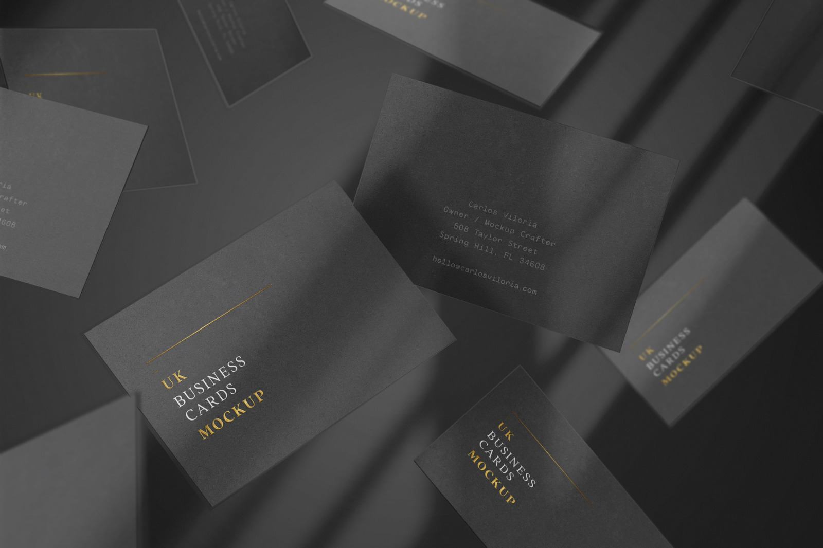 UK Business Cards Mockups