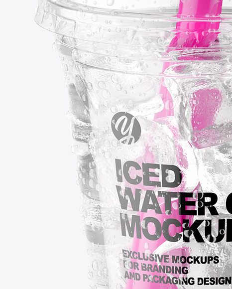 Iced Water Cup Mockup