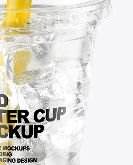 Iced Water Cup Mockup