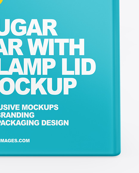 Glossy Sugar Jar Mockup