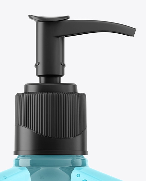 Sanitizing Gel Bottle with Dispenser Mockup