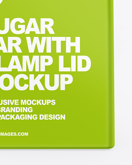 Matte Sugar Jar Mockup