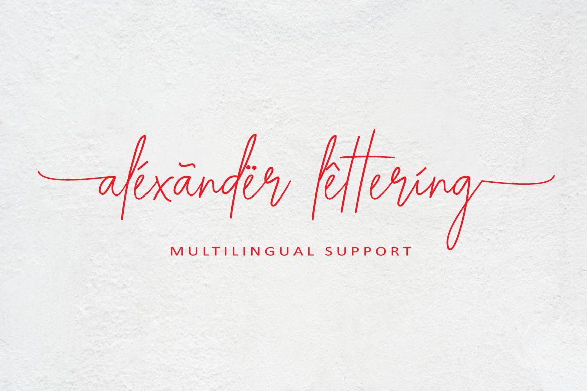 ALEXANDER LETTERING | classy font