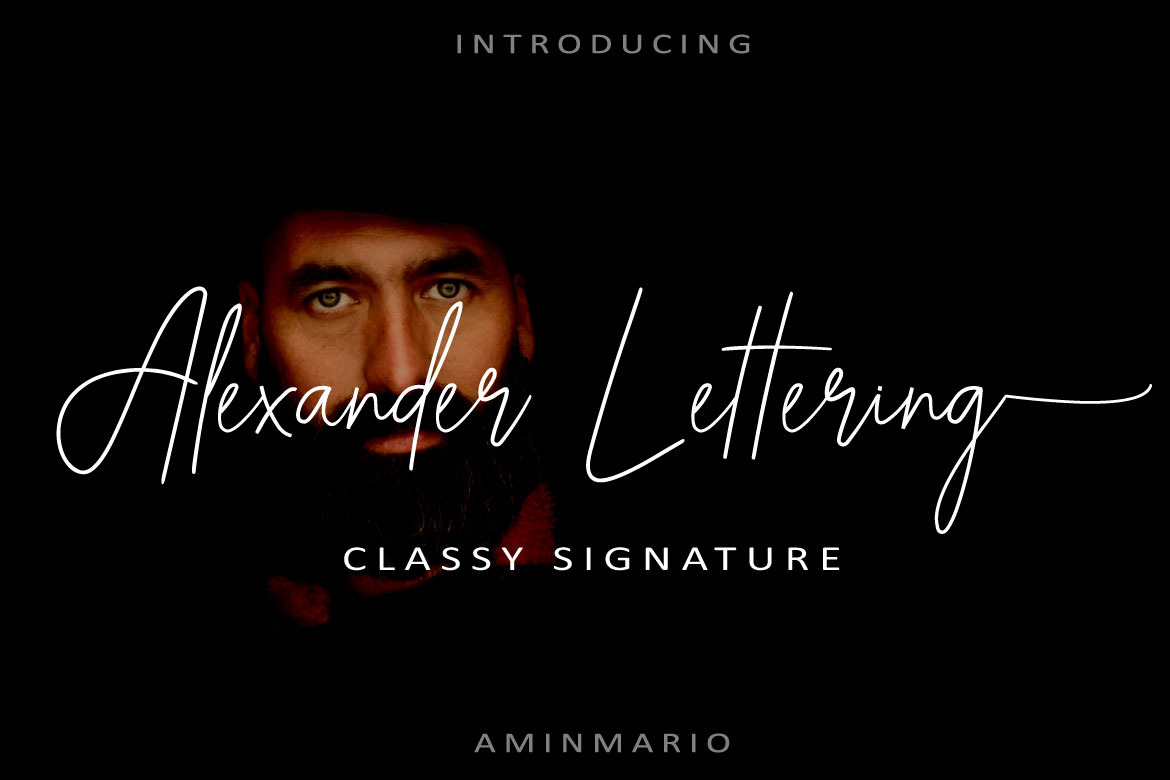 ALEXANDER LETTERING | classy font