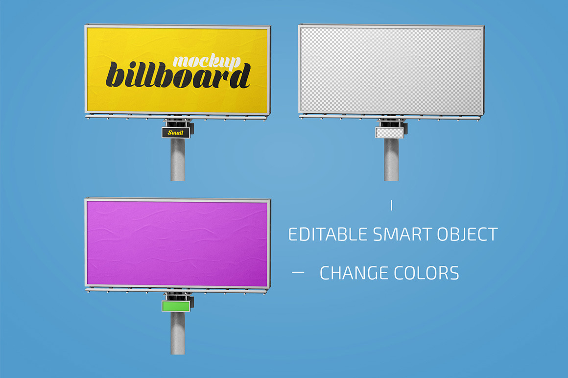 Outdoor Billboard Mockup Set Outdoor Billboard Mockup Set