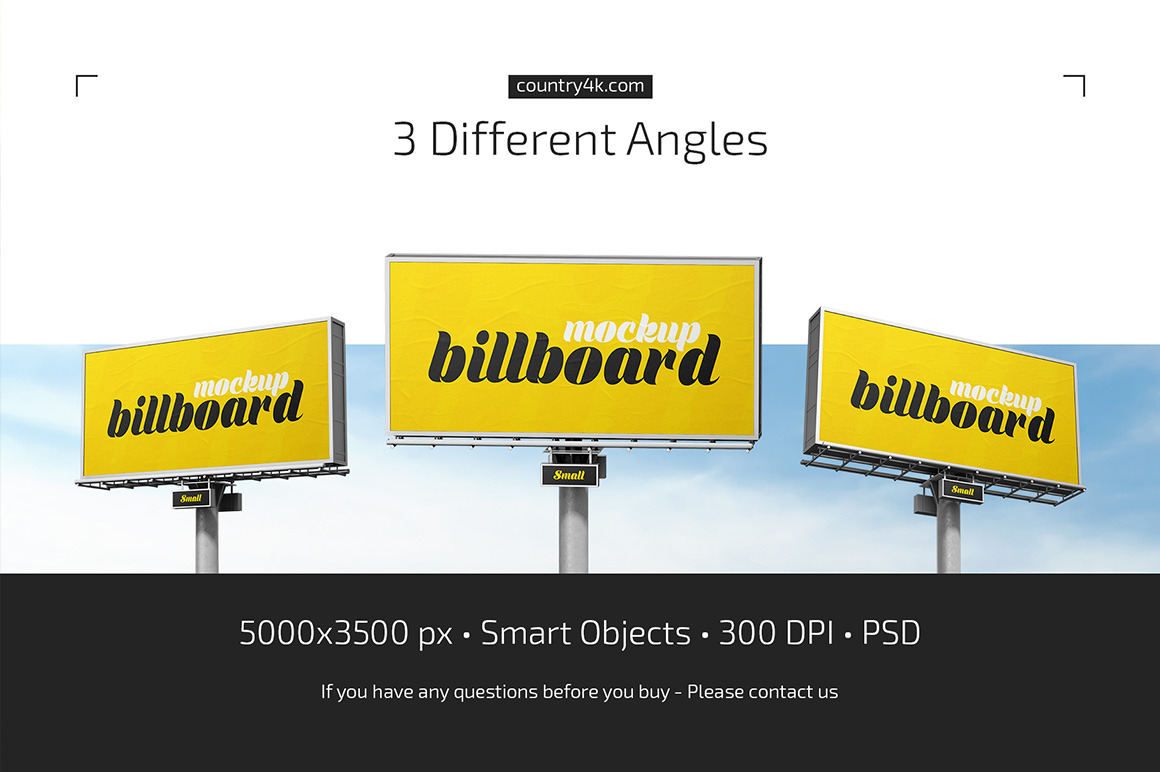 Outdoor Billboard Mockup Set Outdoor Billboard Mockup Set