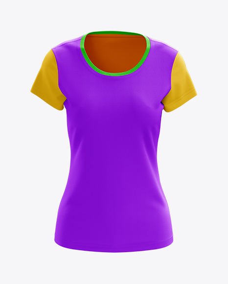 Women&#039;s T-Shirt Front View HQ Mockup