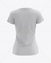 Women's T-Shirt Back View HQ Mockup