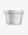 Plastic Container for Dairy Foods Mockup