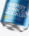 250ml Aluminium Can With Metallic Finish Mockup