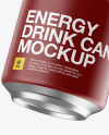 250ml Matte Aluminium Can Mockup