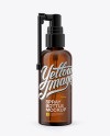 Amber Spray Bottle Mockup - Halfside View Amber Spray Bottle Mockup - Halfside View