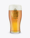 Lager Beer Glass Mockup