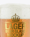 Lager Beer Glass Mockup