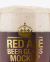 Red Ale Beer Glass Mockup