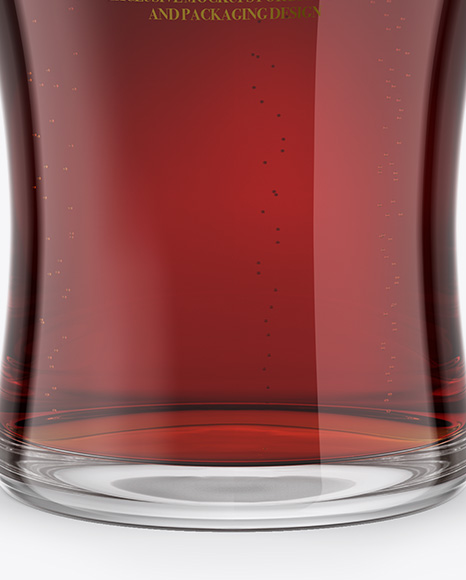 Red Ale Beer Glass Mockup