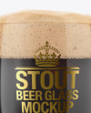 Stout Beer Glass Mockup