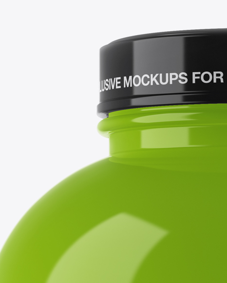 Glossy Protein Jar Mockup