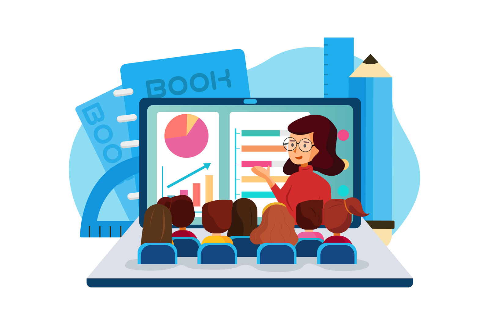 M117_Online Education Illustrations M117_Online Education Illustrations
