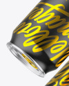 Two Metallic Cans W/ Matte Finish Mockup Two Metallic Cans W/ Matte Finish Mockup