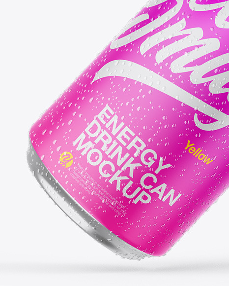Two Metallic Cans W/ Matte Finish Mockup Two Metallic Cans W/ Matte Finish Mockup