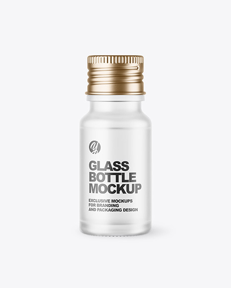 Frosted Glass Bottle Mockup