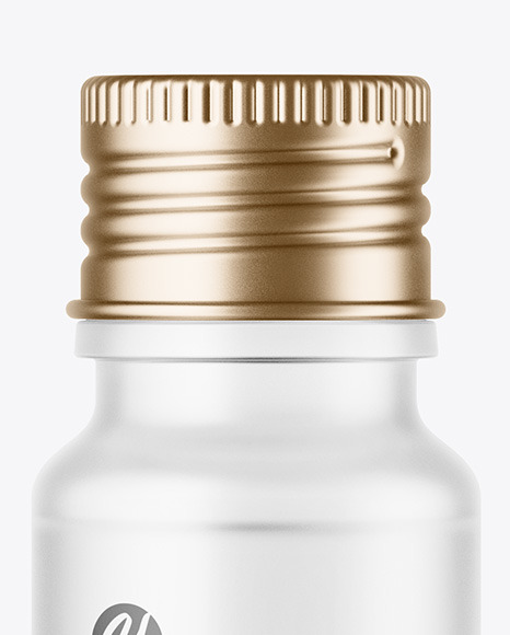 Frosted Glass Bottle Mockup