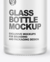 Frosted Glass Bottle Mockup