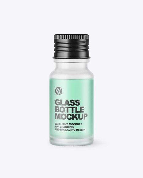 Frosted Glass Bottle Mockup