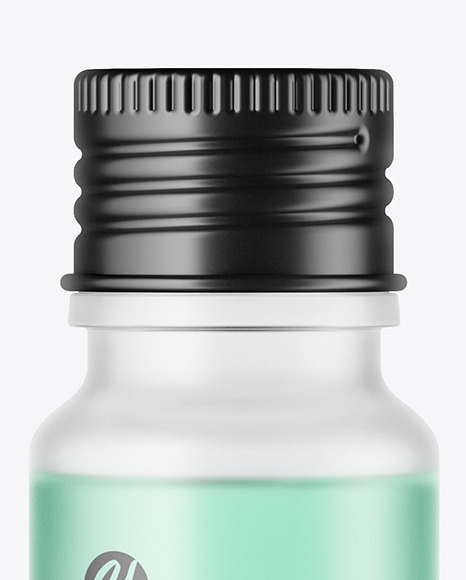 Frosted Glass Bottle Mockup