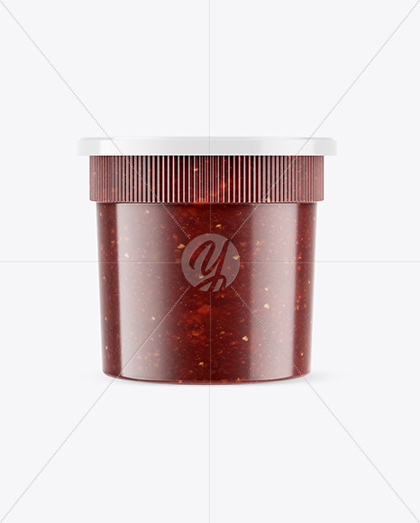 Salsa Sauce Jar Mockup