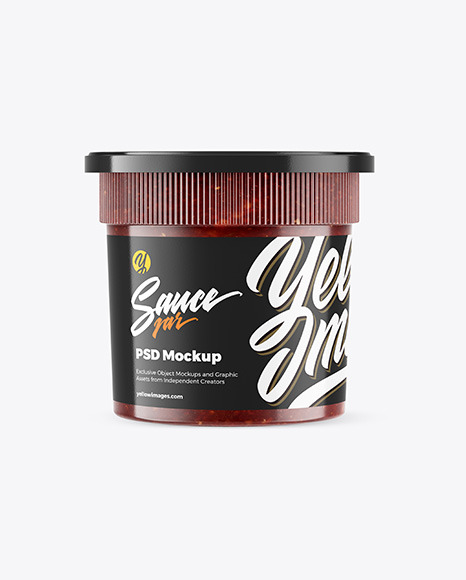 Salsa Sauce Jar Mockup