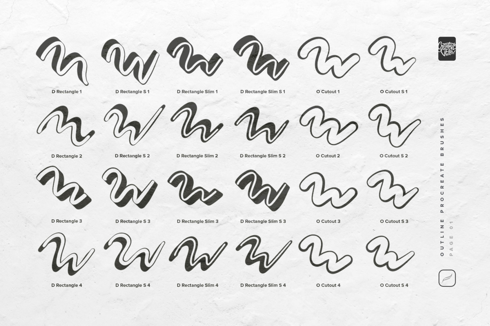 Outline Procreate Brushes Outline Procreate Brushes