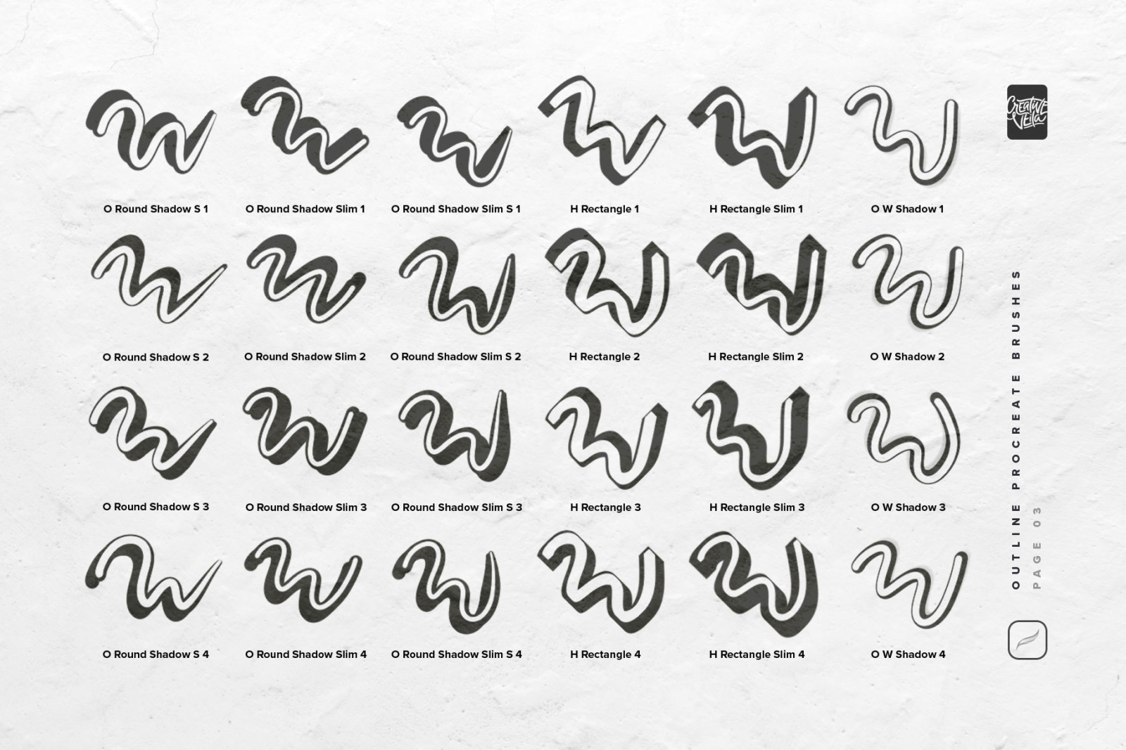 Outline Procreate Brushes Outline Procreate Brushes